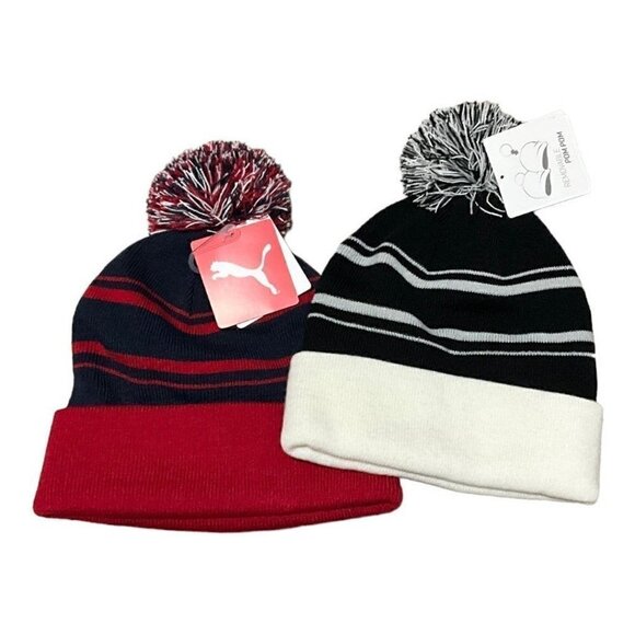 Puma P Removeable Pom Cuffed Beanie (2) - Picture 6 of 12